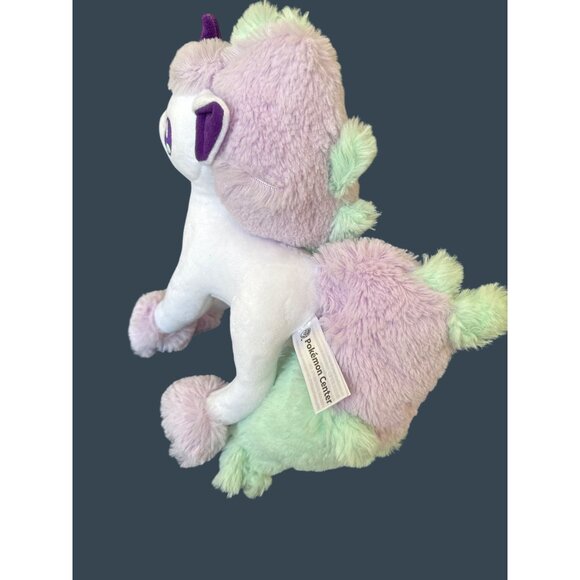 Pokemon Center Galarian Ponyta Plush Toy Soft Stuffed Animal Lavender & Mint 9 I - Picture 4 of 4